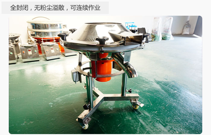 采用全封閉，無(wú)粉塵溢散，可連續(xù)作業(yè)。